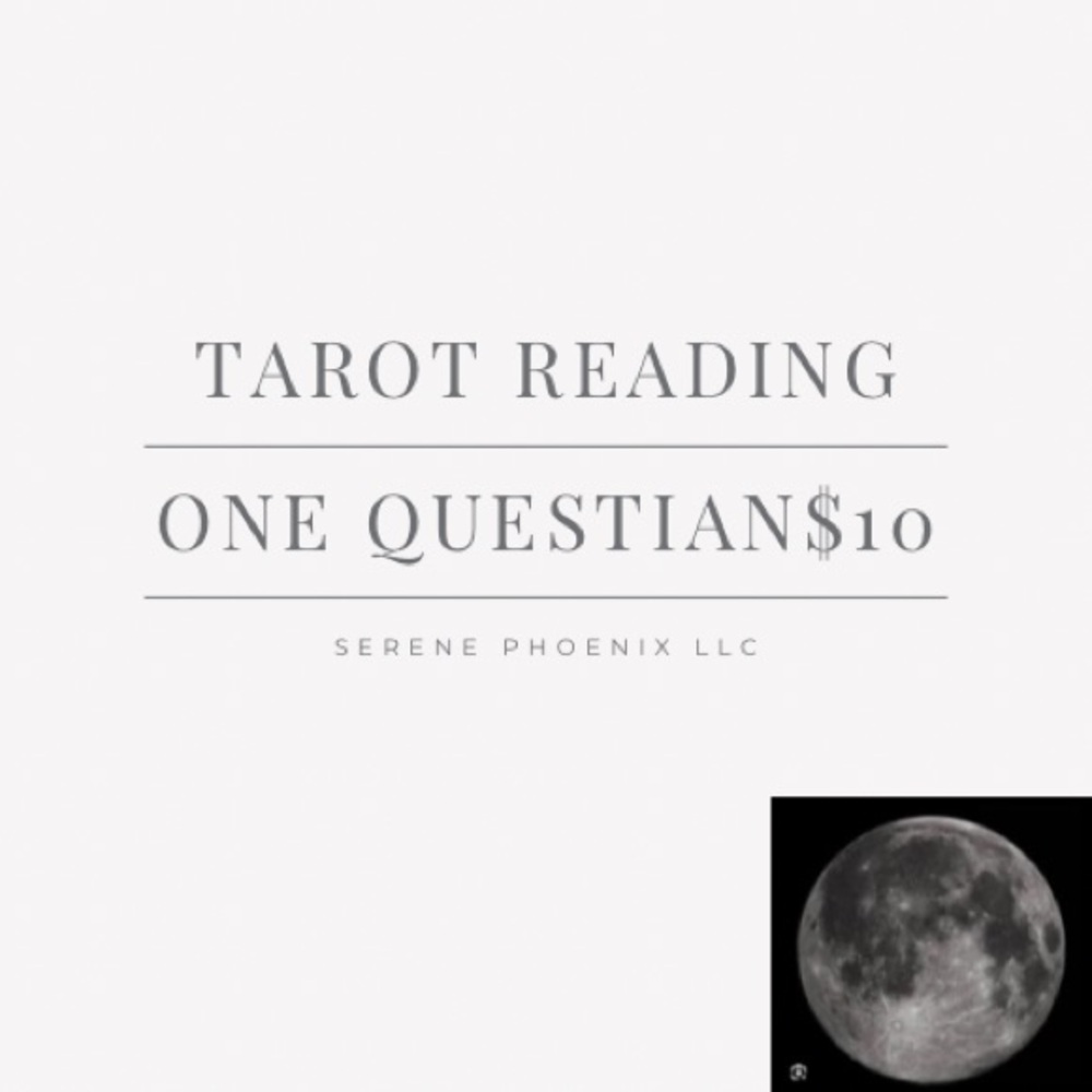 Tarot card reading one question for $10